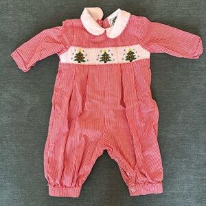 Cecil and Lou Baby Boy Christmas long romper